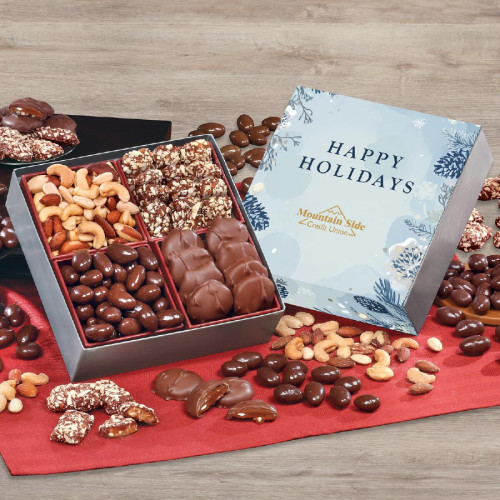Holiday Gift Box with Gourmet Treats Holiday Gift Box with Gourmet Treats