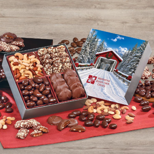 Holiday Gift Box with Gourmet Treats Holiday Gift Box with Gourmet Treats