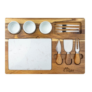 Milton 11-Piece Acacia Wood Cheese Set Milton 11-Piece Acacia Wood Cheese Set