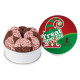 Crushed Peppermint Chocolate French Sable Cookie in Gift Tin Crushed Peppermint Chocolate French Sable Cookie in Gift Tin