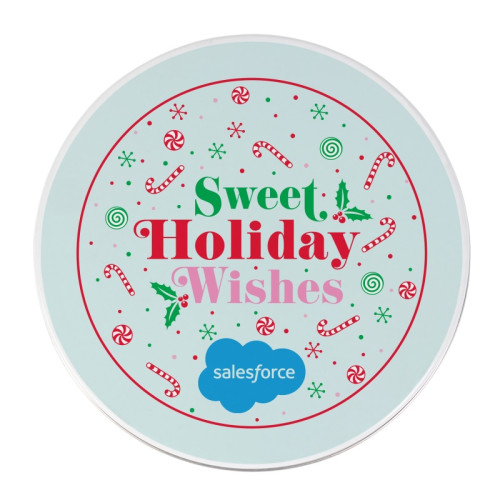 Peppermint Delight Cookies 18 Piece Medium Gift Tin