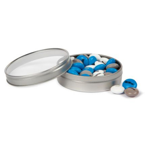 Personalized 1.5 oz M&M'S® in Silver Tin