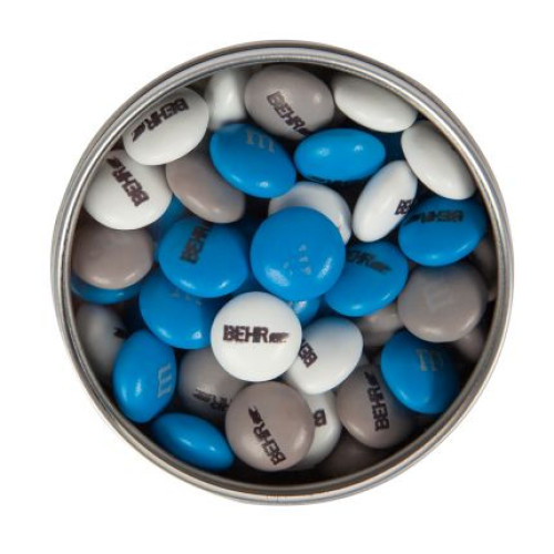 Personalized 1.5 oz M&M'S® in Silver Tin