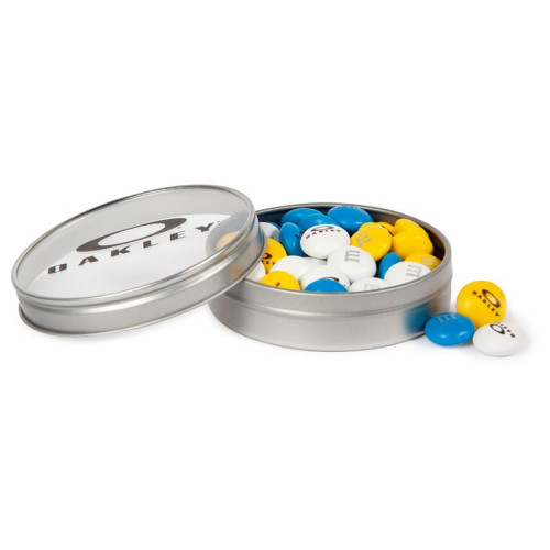 Personalized 1.5 oz M&M'S® in Silver Tin