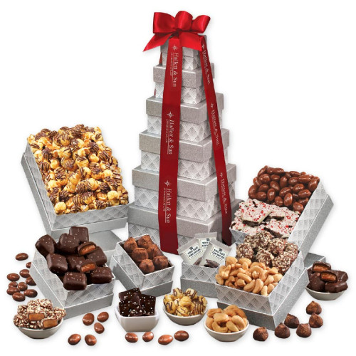 Shining Silver Party Tower