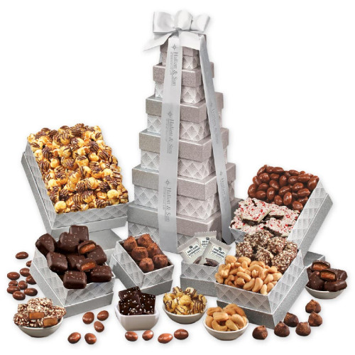 Shining Silver Party Tower