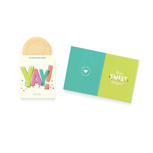 Full-Color Custom Sweeter Cards with Sugar Cookie Full-Color Custom Sweeter Cards with Sugar Cookie