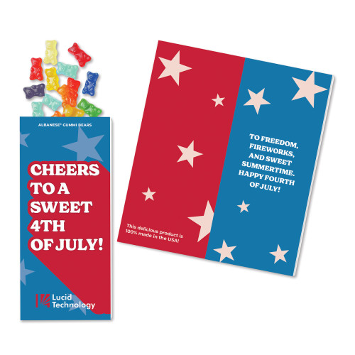 Full-Color Custom Sweeter Cards with Albanese® Gummi Bears Full-Color Custom Sweeter Cards with Albanese® Gummi Bears