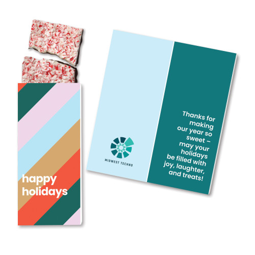 Full-Color Custom Sweeter Cards with Peppermint Bark Full-Color Custom Sweeter Cards with Peppermint Bark