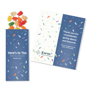 Full-Color Custom Sweeter Cards with Albanese® Sour Gummi Bears Full-Color Custom Sweeter Cards with Albanese® Sour Gummi Bears