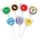 Swirl Lollipop with Round Label Swirl Lollipop with Round Label