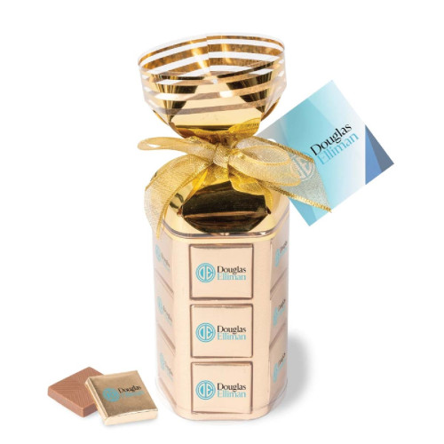 Thirty Six Piece Chocolate Foiled Square Gift Bag