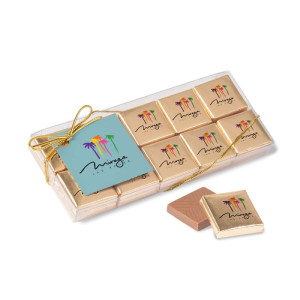 Twenty Piece Chocolate Foiled Square Box Twenty Piece Chocolate Foiled Square Box
