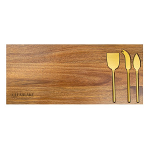 Wright 4-Piece Acacia Wood Serving Set Wright 4-Piece Acacia Wood Serving Set