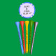 100 Personalized Text 2 3/4" Golf Tees - Gift Set