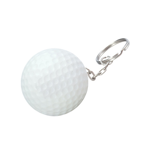 Golf Ball Shape Stress Ball Keychain