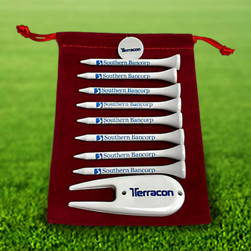 Custom Golf Tee Velveteen Pouch - 811