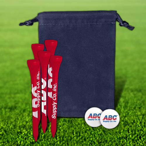 Custom Golf Tee Velveteen Pouch - 52