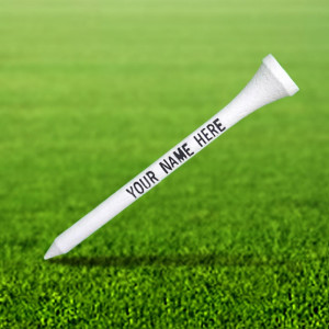 50 Personalized Text 2 3/4" Golf Tees - Gift Set