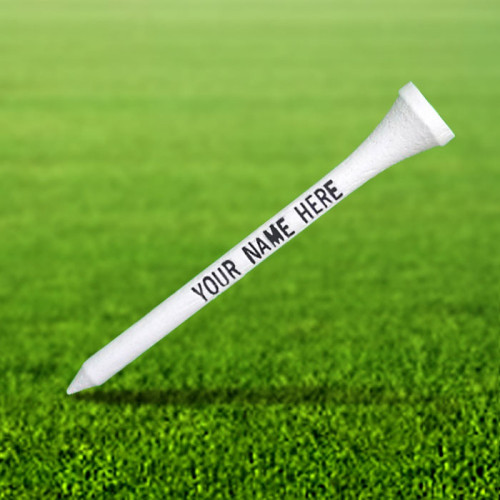 100 Personalized Text 2 3/4" Golf Tees - Gift Set