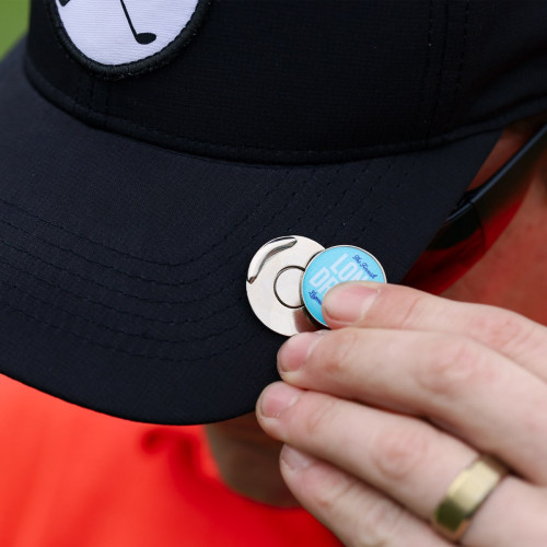 Golf Hat Clip with Custom Ball Marker (3/4") Golf Hat Clip with Custom Ball Marker (3/4")