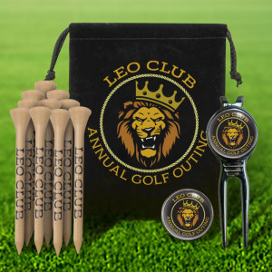 Custom Golf Tee Essex Marker Velveteen Pouch w/ Pouch Imprint