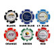 Poker Chip with Removable Golf Ball Marker