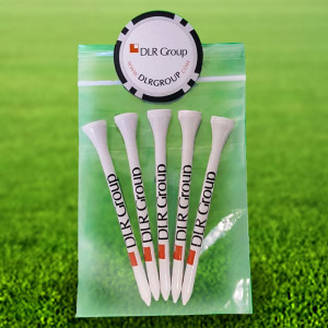 Custom Golf Tee Poly Pack - 5PC