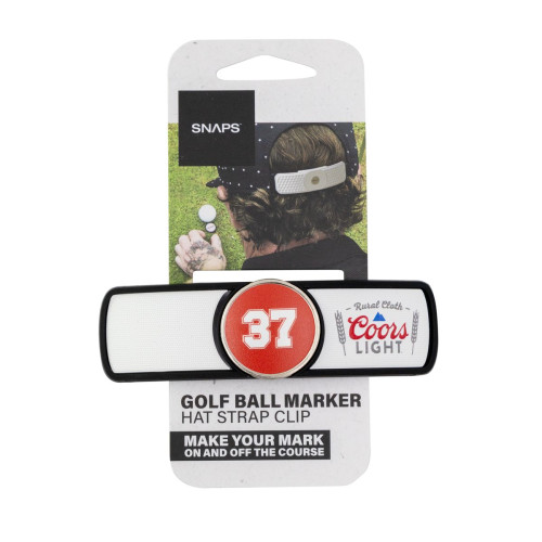 Snaps Imprinted Golf Hat Strap Clip with Ball Marker