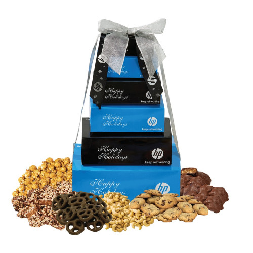 Premium Six Tier Custom Logo Treat Tower Premium Six Tier Custom Logo Treat Tower