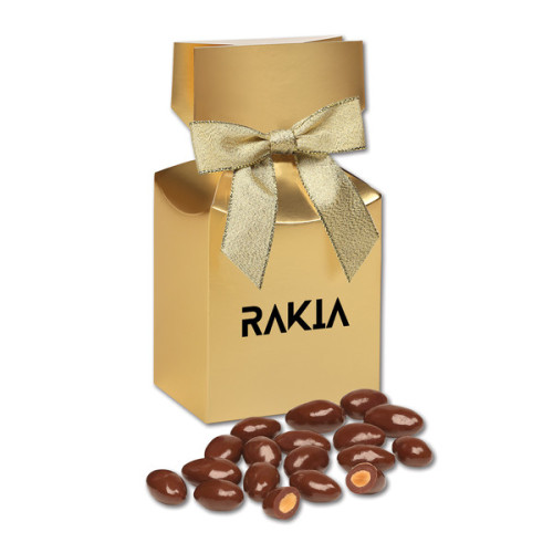 Chocolate Covered Almonds in Gift Box with Bow