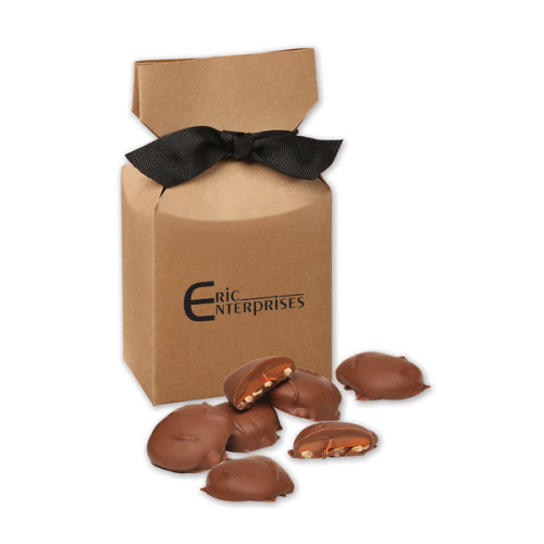 Caramel Pecan Clusters in Gift Box with Bow Caramel Pecan Clusters in Gift Box with Bow