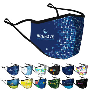 Premium Antimicrobial Cotton Mask -  Sublimation Full Color 