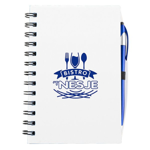 Plastic Spiral Bound Journal with Pen