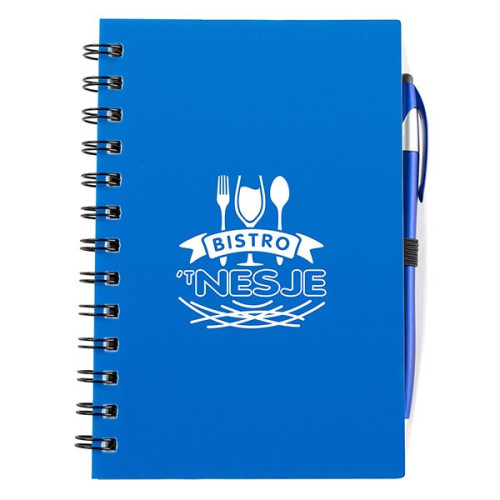 Plastic Spiral Bound Journal with Pen