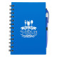 Plastic Spiral Bound Journal with Pen