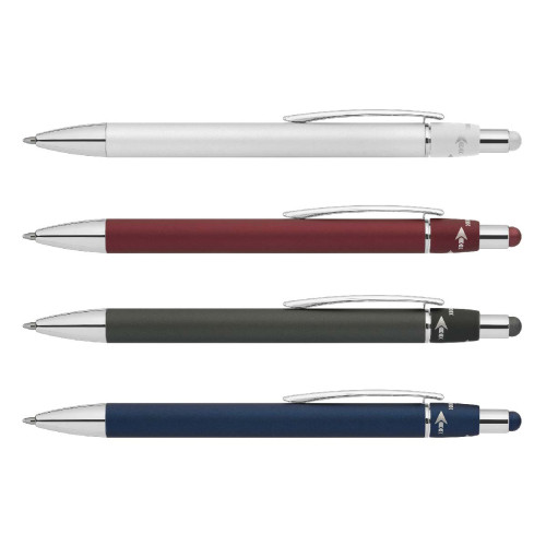Orbit Spinner Chrome Metal Pen with Stylus
