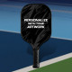 Personalized NitroStrike Elite Carbon Fiber Pickleball Paddle with Black Trim & Black Handle - No Minimum Personalized NitroStrike Elite Carbon Fiber Pickleball Paddle with Black Trim & Black Handle - No Minimum