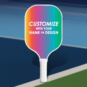 Personalized NitroStrike Elite Carbon Fiber Pickleball Paddle with White Trim & White Handle - No Minimum Personalized NitroStrike Elite Carbon Fiber Pickleball Paddle with White Trim & White Handle - No Minimum
