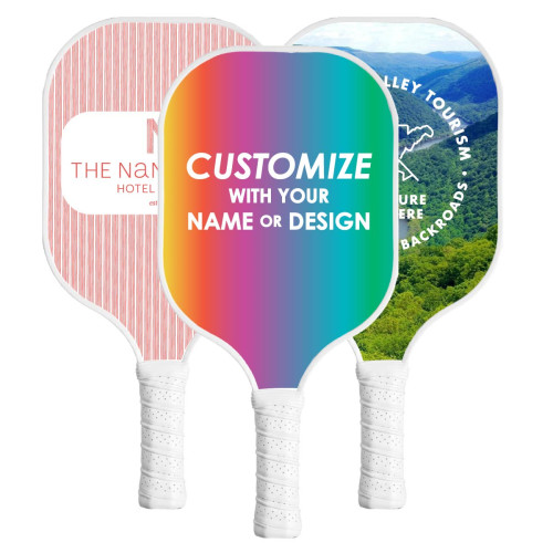 FlexStrike Pro Custom Fiberglass Pickleball Paddle with White Trim & White Handle FlexStrike Pro Custom Fiberglass Pickleball Paddle with White Trim & White Handle