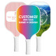 FlexStrike Pro Custom Fiberglass Pickleball Paddle with White Trim & White Handle FlexStrike Pro Custom Fiberglass Pickleball Paddle with White Trim & White Handle
