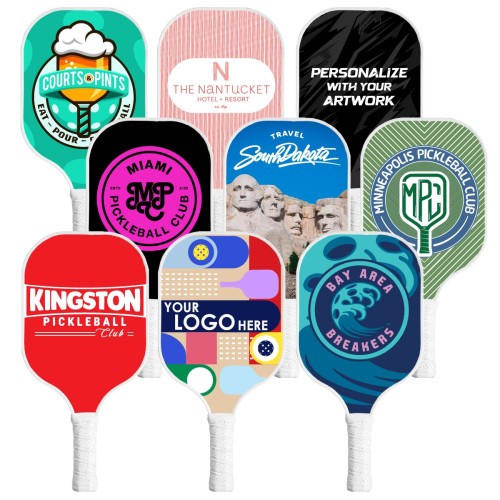 FlexStrike Pro Custom Fiberglass Pickleball Paddle with White Trim & White Handle FlexStrike Pro Custom Fiberglass Pickleball Paddle with White Trim & White Handle