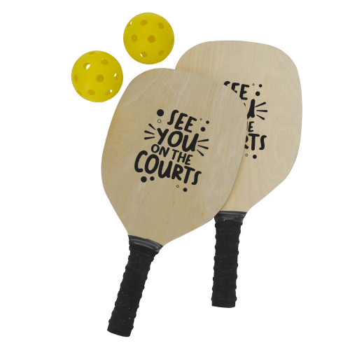 Fun On The Go Games Pickleball Set - One Color Imprint on Bag Fun On The Go Games Pickleball Set - One Color Imprint on Bag