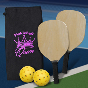 Fun On The Go Games Pickleball Set - One Color Imprint on Bag