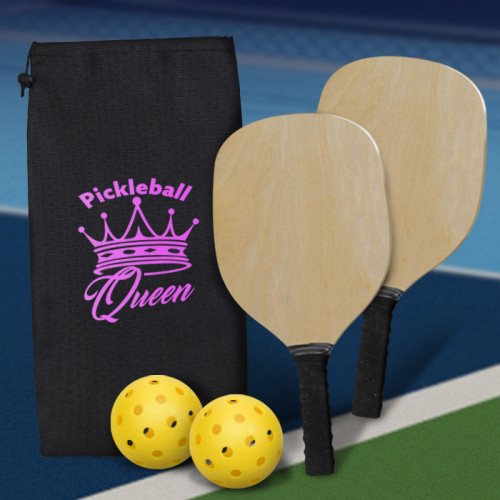 Fun On The Go Games Pickleball Set - One Color Imprint on Bag Fun On The Go Games Pickleball Set - One Color Imprint on Bag
