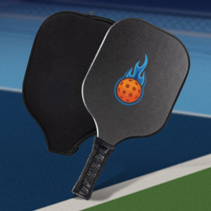 Serve Pro Pickleball Paddle with Cover - Full Color Imprint in Center of Paddle and Cover Serve Pro Pickleball Paddle with Cover - Full Color Imprint in Center of Paddle and Cover
