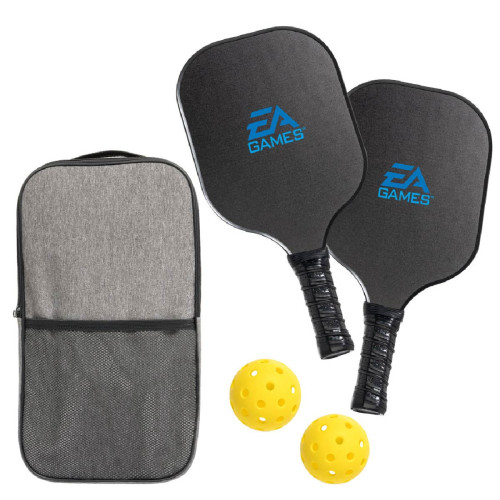 Serve Pro Pickleball Set - One Color Imprint on Paddles and Bag