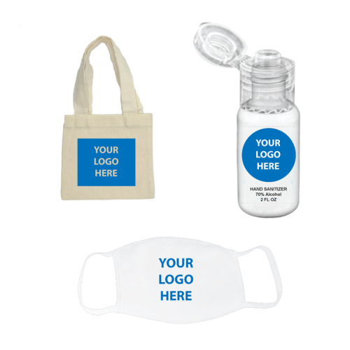 Sanitizer Mask Swag Bag - One Color Imprint Sanitizer Mask Swag Bag - One Color Imprint
