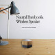 Lux Bamboo Square Mini Portable Speaker