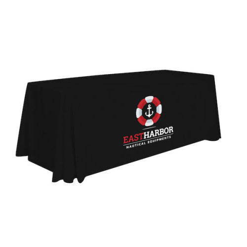 Stain-Resistant 3-Sided Table Throw (Full-Color Imprint, One Location) Stain-Resistant 3-Sided Table Throw (Full-Color Imprint, One Location)
